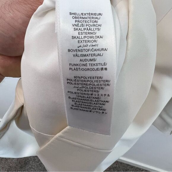 Aidan by Aidan Mattox White Tuxedo Blazer Dress | Size 4 - Picture 10 of 15